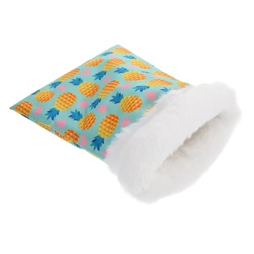 BESTonZON Warmes Nest Hamster Schlafsack Kleintierbett Meerschweinchen Versteck Verstecke Beutel für Zuckergleiter Hamster Hängebett Zuckergleiter Hängebeutel Oxford-Stoff Sky-Blue von BESTonZON