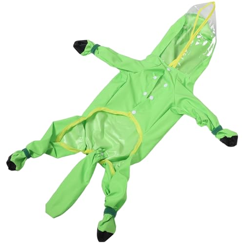 BESTonZON Wasserdichter Regenmantel für Kleine und Mittlere Hunde Vollkörper Regenjacke Winddicht und Atmungsaktiv für Optimalen Wetterschutz und Süßen Look bei Regenwetter von BESTonZON