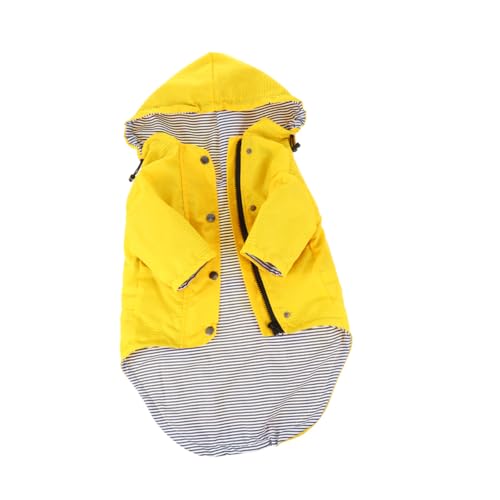 BESTonZON Wasserdichter und Winddichter Regenmantel mit Kapuze für Haustiere Leichtes und Design für und von BESTonZON