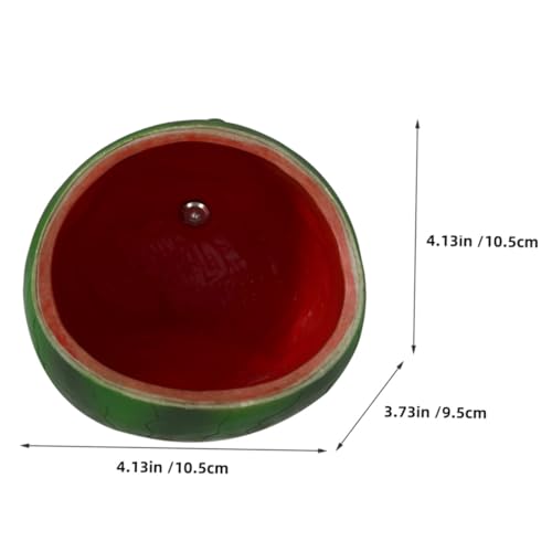 BESTonZON Wasserschale für Hamster und Ratten Hängend aus Sicherem Resin Wassermelonenform Futternapf für Kleine Haustiere Ersatznapf für Käfigzubehör Leicht zu Reinigen und Langlebig von BESTonZON