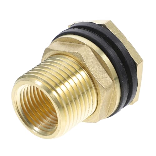 BESTonZON Wassertank Aquarium Schlauch Sieb Spule Sprinkler Regler Pooladapter wasseranschluss Wasserbehälteranschlussstück Schottverschraubung Wassertankanschluss Messing Golden BESTonZON Wassertank Aquarium Schlauch Sieb Spule Sprinkler Regler Pooladapter wasseranschluss Wasserbehälteranschlussstück Schottverschraubung Wassertankanschluss Messing Golden von BESTonZON