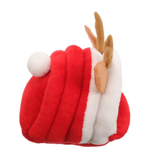 BESTonZON Weihnachtliches Hamster Nest Rot Wärmendes Schlafhaus für Kleine Tiere Geeignet für Hamster Chinchillas und Ratten Atmungsaktives und Gemütliches Versteck für Haustiere für Winter von BESTonZON
