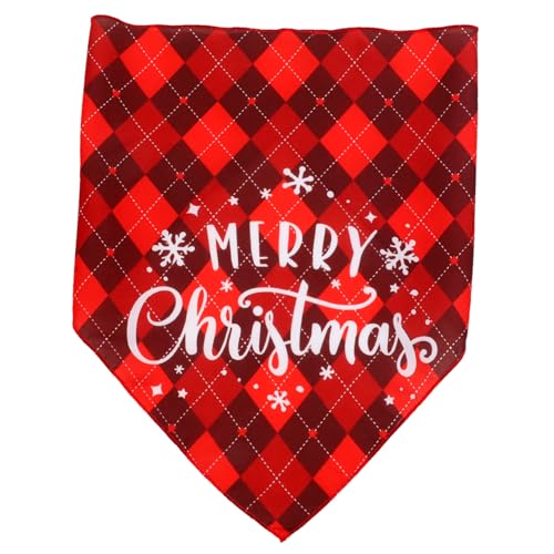 BESTonZON Weihnachtliches Haustier Bandana Atmungsaktives Hundehalstuch Aus Polyester Und Sicheres Material Dekoratives Dreieckstuch Für Katzen Perfektes von BESTonZON