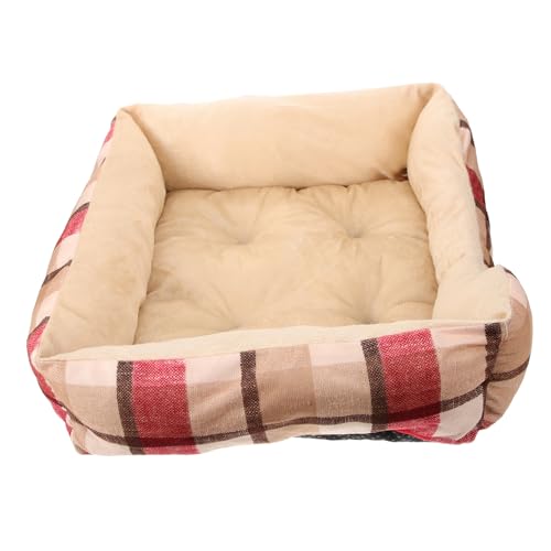 BESTonZON Weihnachtliches Haustierbett aus Hochwertiger Baumwolle Gemütliches Warmes Hundeschlafnest für Kleine und Mittelgroße Hunde und Katzen Vielseitiges Katzenhaus für Innenräume BESTonZON Weihnachtliches Haustierbett aus Hochwertiger Baumwolle Gemütliches Warmes Hundeschlafnest für Kleine und Mittelgroße Hunde und Katzen Vielseitiges Katzenhaus für Innenräume von BESTonZON