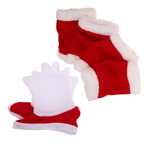 BESTonZON Weihnachts Pferde Kostüm mit Rentier Geweih Mütze und Beinschützern Langlebiges Flexibles Pferde Zubehör für Weihnachtsparaden Festliche Partys und Feiertagsfeiern von BESTonZON