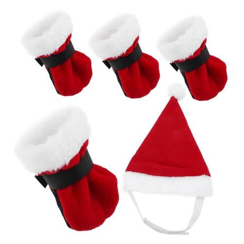 BESTonZON Weihnachtsmütze für Kleine Haustiere Teiliges mit Spitzen Kappen und Socken Atmungsaktiv und Bequem Festliches Kostüm für Katzen Hunde Kaninchen für und Besondere Anlässe BESTonZON Weihnachtsmütze für Kleine Haustiere Teiliges mit Spitzen Kappen und Socken Atmungsaktiv und Bequem Festliches Kostüm für Katzen Hunde Kaninchen für und Besondere Anlässe von BESTonZON