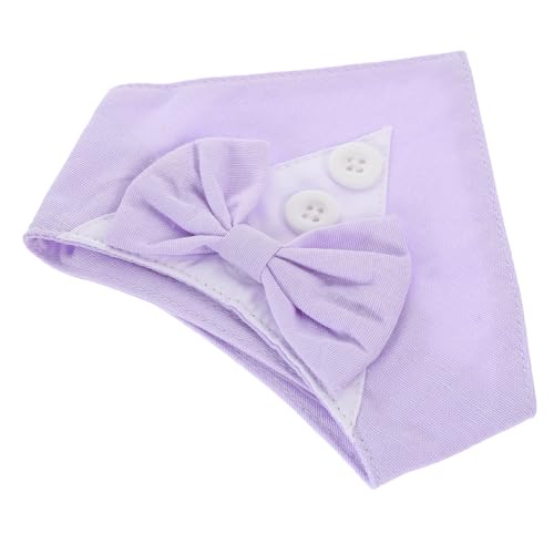 BESTonZON Welpen Bandana Für Hochzeiten Verstellbares Haustier Halsband Mit Schleife Outfit Für Besondere Anlässe Speichel Für Haustiere von BESTonZON