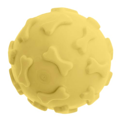 BESTonZON Welpen Kauspielzeug aus Elastischem Gummi mit Quietschfunktion Interaktiver Molarer Spielball zur Zahnpflege und Beschäftigung für Kleine Hunde Leicht und Einfach zu Reinigen von BESTonZON