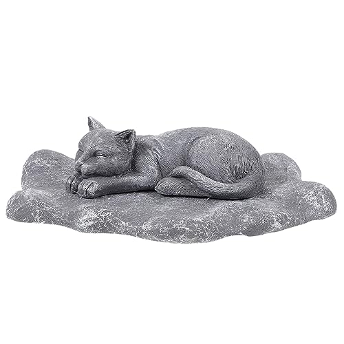 BESTonZON Wetterfester Haustiergrabstein aus Langlebigem Resin Hund und Katzen Gedenkstein für Garten Personalisierbarer Tiergrab Marker Dekoratives Grabmal für Haustier Erinnerungen von BESTonZON