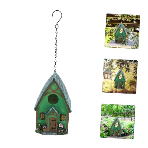 BESTonZON Wetterfestes Resin Vogelhaus Aufhängen Kleines Nistkasten für Vögel Outdoor Garten Dekoration Schutzplatz für Wildvögel für Baum Balkon und Hinterhof BESTonZON Wetterfestes Resin Vogelhaus Aufhängen Kleines Nistkasten für Vögel Outdoor Garten Dekoration Schutzplatz für Wildvögel für Baum Balkon und Hinterhof von BESTonZON