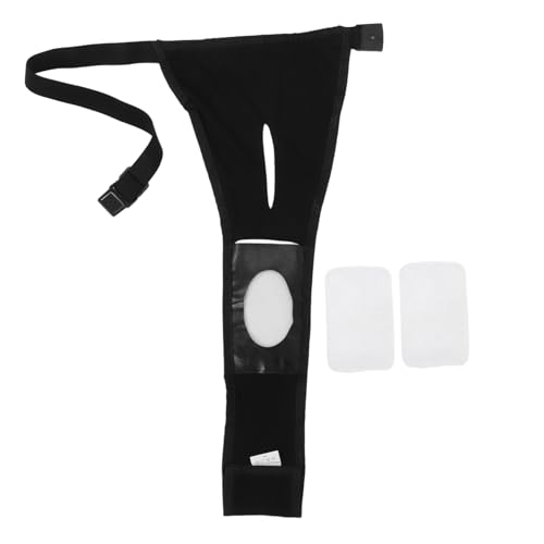 BESTonZON Wiederverwendbare und Atmungsaktive für Weibliche Hunde XXL mit Austauschbaren Pads Schützende Unterwäsche für Hündinnen Läufigkeit Schwarz von BESTonZON