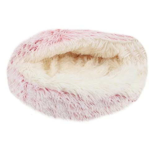 BESTonZON Winterliches Katzenhaus Aus Flanell Bequemes Halbgeschlossenes Schlafbett Für Katzen Rosa Warmes Und Sicheres Haustiernest Für Kalte BESTonZON Winterliches Katzenhaus Aus Flanell Bequemes Halbgeschlossenes Schlafbett Für Katzen Rosa Warmes Und Sicheres Haustiernest Für Kalte von BESTonZON