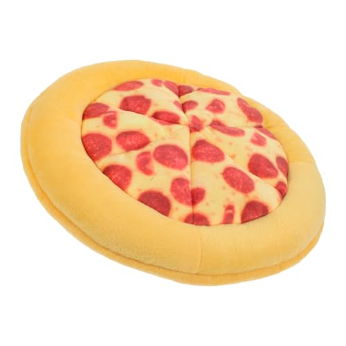 BESTonZON Zahnreinigung Interaktives Kau Pizza Für Kleine Mittelgroße Und Große Quietschendes Plüschspielzeug Für Aggressive von BESTonZON