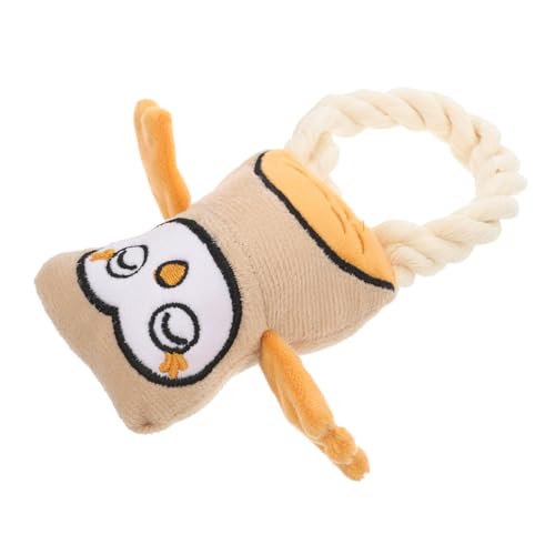 BESTonZON ausgestopfte Eule Kauspielzeug für Hunde Kauspielzeug aus Baumwolle Hund Seil Quietschendes Hundespielzeug Interaktives Hundespielzeug Flanell Orange BESTonZON ausgestopfte Eule Kauspielzeug für Hunde Kauspielzeug aus Baumwolle Hund Seil Quietschendes Hundespielzeug Interaktives Hundespielzeug Flanell Orange von BESTonZON