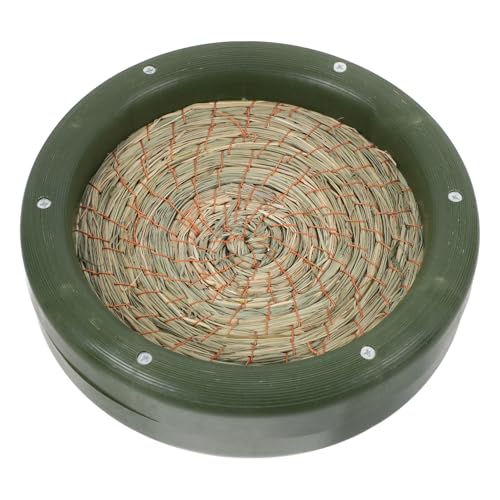 BESTonZON Handgewebtes Gras-vogelnest Für Haustiere Natürliche Pigeon Nest Mat Ölgraf Gemütlich Für Vögel Schlafen Und Zufälliger Farbe von BESTonZON