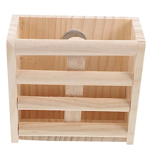 Holz Heuraufe für Meerschweinchen und Chinchillas Praktischer Futterspender mit Sauberem Design und Sicherem Zaun für Frisches Heu im Käfig Holz Heuraufe für Meerschweinchen und Chinchillas Praktischer Futterspender mit Sauberem Design und Sicherem Zaun für Frisches Heu im Käfig von BESTonZON