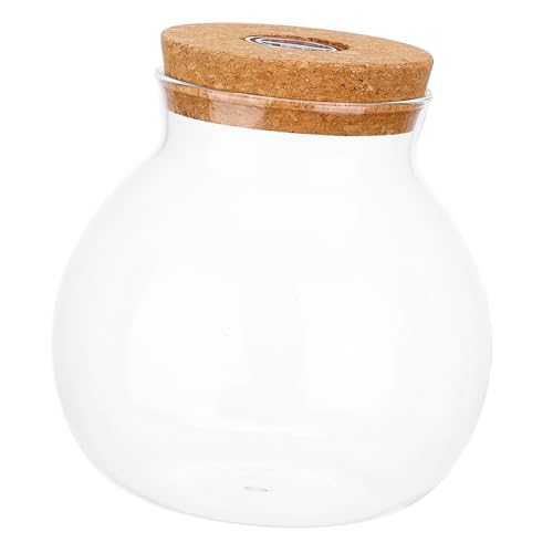 LED Ökologische Glasflasche mit Holzdeckel und LED Beleuchtung Transparente Fischflasche für DIY Mikrolandschaften und Dekoration im Innen und Außenbereich LED Ökologische Glasflasche mit Holzdeckel und LED Beleuchtung Transparente Fischflasche für DIY Mikrolandschaften und Dekoration im Innen und Außenbereich von BESTonZON