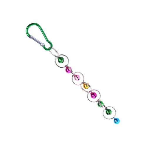 BESTonZON Buntes Papagei Spielzeug Mit Glocke Hängendes Vogelspielzeug Aus Metall Für Käfig Und Garten Nymphensittiche Wellensittiche Und Kleine Vögel Stabile Schaukel Mit Einfachem von BESTonZON