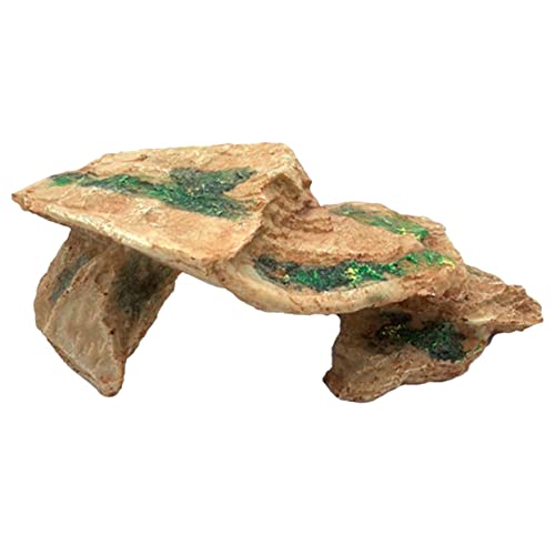 Reptilien Versteck aus Harz für Schildkröten und Eidechsen Kletter und Sonnenplattform mit Realistischen Details für Terrarium und Aquarium für Wasser und Landschildkröten Reptilien Versteck aus Harz für Schildkröten und Eidechsen Kletter und Sonnenplattform mit Realistischen Details für Terrarium und Aquarium für Wasser und Landschildkröten von BESTonZON