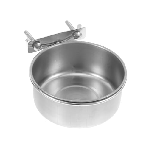 BESTonZON Futternapf für Papageien und Vögel Mittelgroß Futter und Wassernapf Rostfrei für Sittiche Nymphensittiche und Andere Kleintiere von BESTonZON