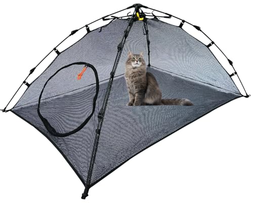 BETYMAN Outdoor-Katzenzelt für draußen Katzengehege, Pop-Up-Haustier-Laufstall, Spielhaus (Spielzelte für Kleintiere) – Außenwohnraum von BETYMAN
