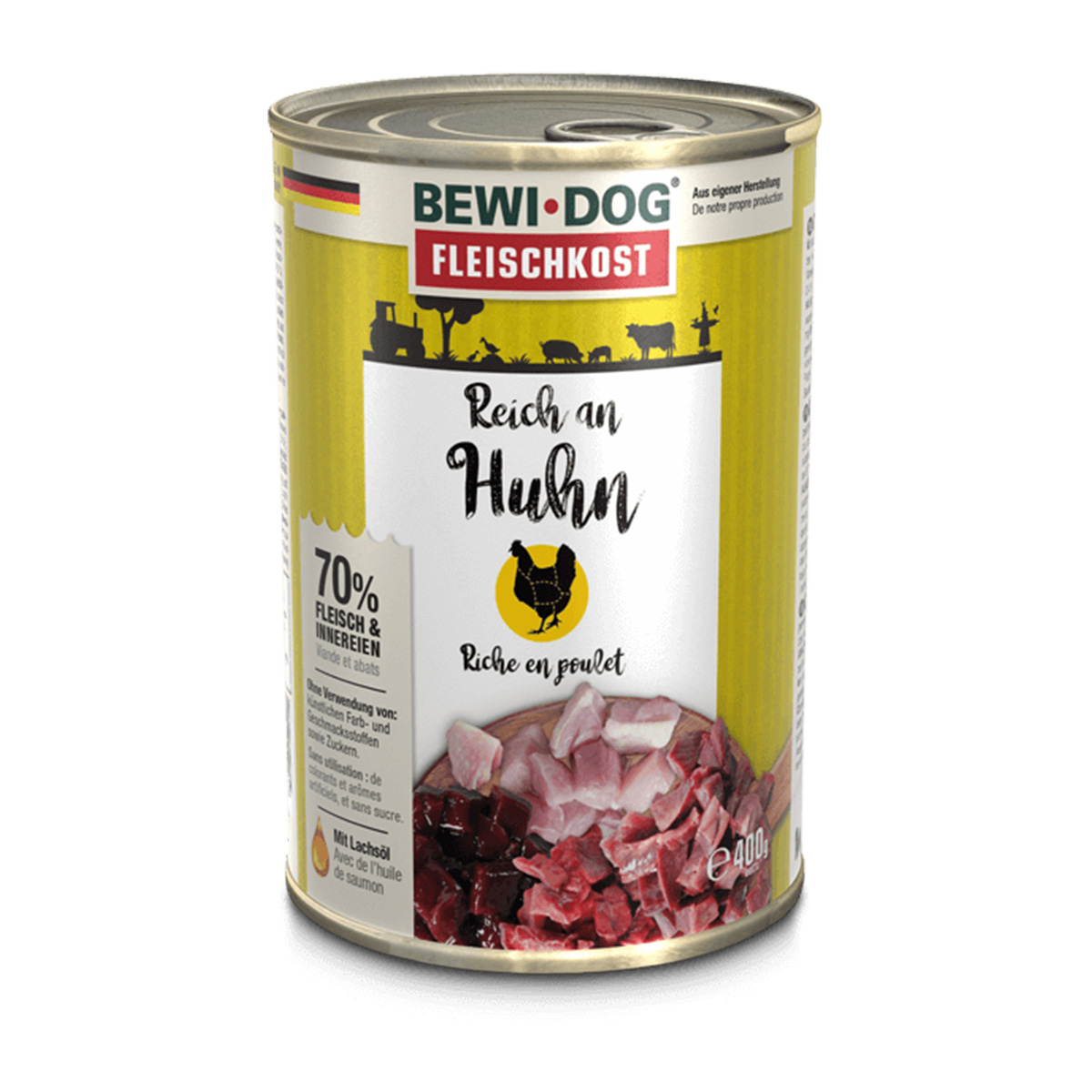 Bewi Dog Fleischkost Reich an Huhn 6x400g Bewi Dog Fleischkost Reich an Huhn 6x400g von BEWI DOG