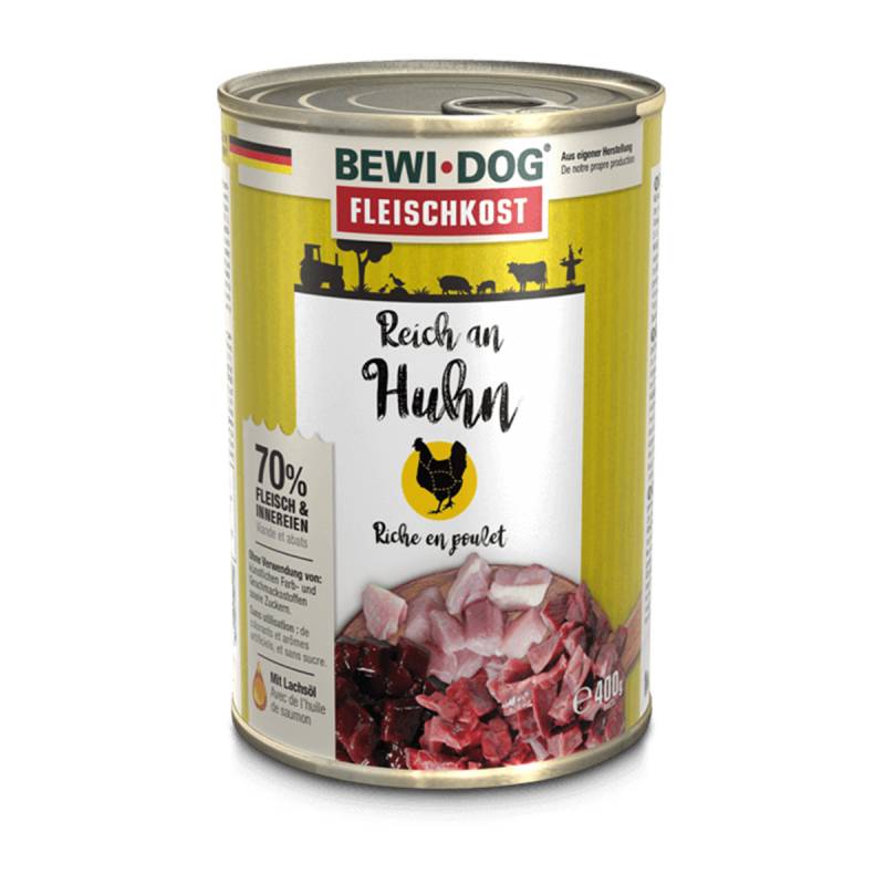 Bewi Dog Fleischkost Reich an Huhn 6x400g von BEWI DOG