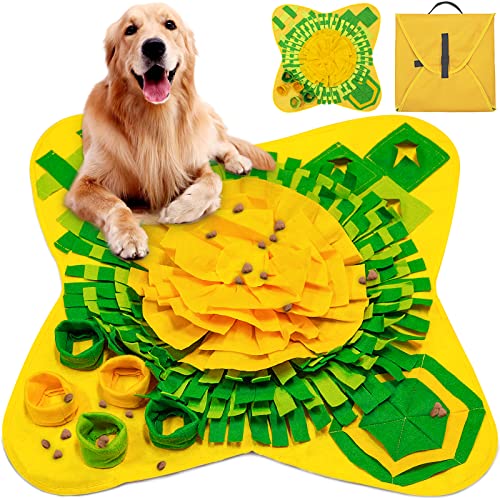 BEYAOBN Hundematte Snuffle Mat, Trainingsmatte, maschinenwaschbar, faltbar, für Hunde, Hundespielzeug, Futtermatte, langsame Fütterung, Spielzeug, Schnüffelteppich, Decke, 70 x 70 cm BEYAOBN Hundematte Snuffle Mat, Trainingsmatte, maschinenwaschbar, faltbar, für Hunde, Hundespielzeug, Futtermatte, langsame Fütterung, Spielzeug, Schnüffelteppich, Decke, 70 x 70 cm von BEYAOBN