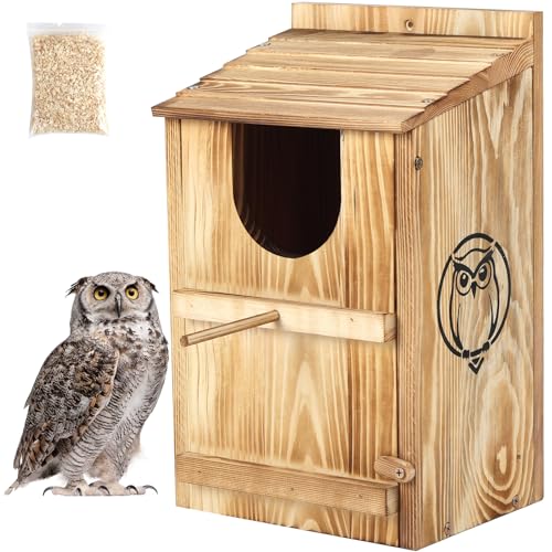 BFAZKXY Eulenhäuser für den Außenbereich, Scheune, Kreischen und Barred Owl Nistkästen für draußen, 37,8 x 19,1 x 22,9 cm, Vogelhäuser für den Außenbereich BFAZKXY Eulenhäuser für den Außenbereich, Scheune, Kreischen und Barred Owl Nistkästen für draußen, 37,8 x 19,1 x 22,9 cm, Vogelhäuser für den Außenbereich von BFAZKXY