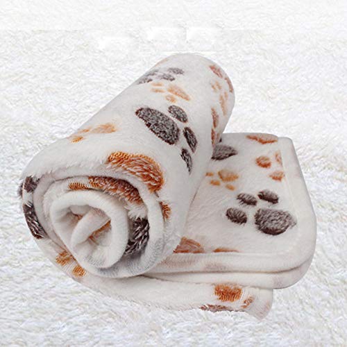 BFNDSSEOU Hunde Matratze Hunde Training Matratze Dog Cat Blanket Coral Fleece Multicolor Multiple Sizes Pack of 2(Beige,S 76x52cm) von BFNDSSEOU