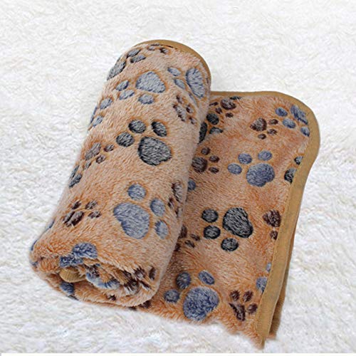 BFNDSSEOU Hunde Matratze Hunde Training Matratze Dog Cat Blanket Coral Fleece Multicolor Multiple Sizes Pack of 2(Coffee,S 76x52cm) von BFNDSSEOU