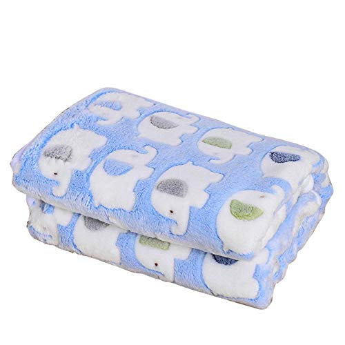 Hunde Matratze Hunde Training Matratze Pet Bed Mats for Dogs and Cats Pack of 4 Multicolor Elephant Prints(Blue) von BFNDSSEOU