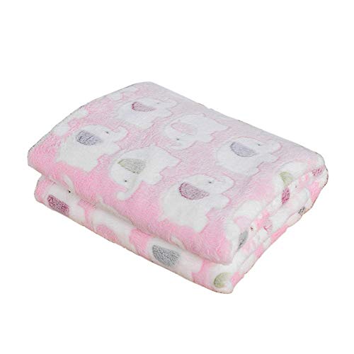 Hunde Matratze Hunde Training Matratze Pet Bed Mats for Dogs and Cats Pack of 4 Multicolor Elephant Prints(Pink) von BFNDSSEOU