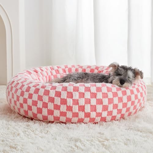 BFPETHOME Donut-Hundebetten für kleine Hunde, rundes Katzenbett für Hauskatzen, beruhigendes Haustierbett für Welpen und Kätzchen mit rutschfester Unterseite, niedliches, ausgefallenes Hundebett, BFPETHOME Donut-Hundebetten für kleine Hunde, rundes Katzenbett für Hauskatzen, beruhigendes Haustierbett für Welpen und Kätzchen mit rutschfester Unterseite, niedliches, ausgefallenes Hundebett, von BFPETHOME