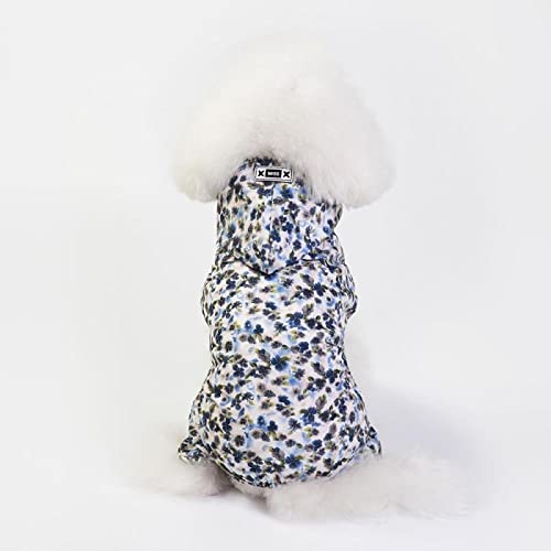 Weihnachten Hundepullover Mantel Hundekleidung Frühlings- und Sommerkleidung Hunderegenmantel Pommerscher Kleiner Hund vierbeiniger Regenmantel, Feder, Größe XL von BGFA