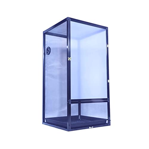 Reptilien-Zuchtbox für den Außenbereich, transparenter Insektenfutterkasten, tragbare Amphibien-Uhrenbehälter aus Acryl für die Tierhandlung und den Heimtransport (45 x 45 x 80 cm) von BGFYUSF