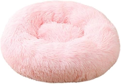 Bed Katzenbett, rund, lang, Plüsch, superweich, warm, Schlafsack für Hunde, Welpen, Nest, Katzenmatte, 1 Stück, M 60 cm (XS 40 cm) von BHFDUBUAAAXXXXUF