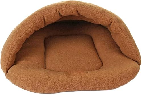 Bed Xs Size Winter Warm Cat Beds Slippers Style Dog Bed House Cat Heated Mat Soft Sleeping Cushion Nest Cave Bed 1Pcs Brown (Brown) von BHFDUBUAAAXXXXUF