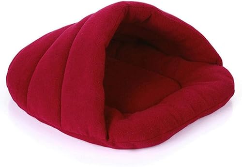 Bed Xs Size Winter Warm Cat Beds Slippers Style Dog Bed House Cat Heated Mat Soft Sleeping Cushion Nest Cave Bed 1Pcs Brown (Red) von BHFDUBUAAAXXXXUF