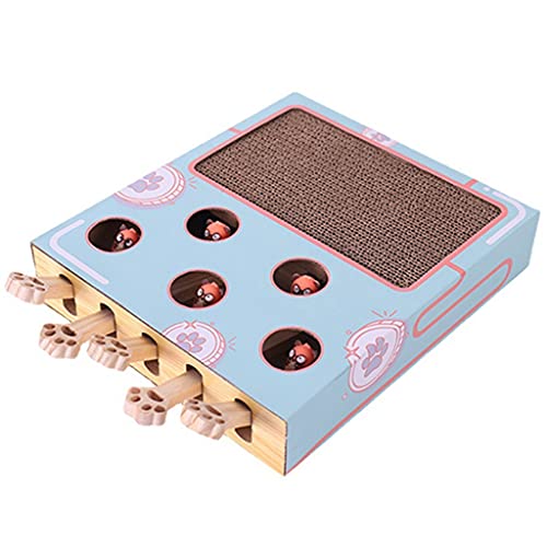 BHFYOB 3-in-1 Wellpappe für Katzenkratzer Busy Box Spielzeug Kratzbaum für Katzen Teaser Zauberstäbe gegen Langeweile & Konsum E BHFYOB 3-in-1 Wellpappe für Katzenkratzer Busy Box Spielzeug Kratzbaum für Katzen Teaser Zauberstäbe gegen Langeweile & Konsum E von BHFYOB