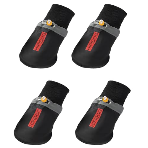 BHFYOB 4 x rutschfeste Welpen-Schuhe, leicht, für den täglichen Gebrauch, wasserdicht, für Outdoor-Socken, Booties BHFYOB 4 x rutschfeste Welpen-Schuhe, leicht, für den täglichen Gebrauch, wasserdicht, für Outdoor-Socken, Booties von BHFYOB