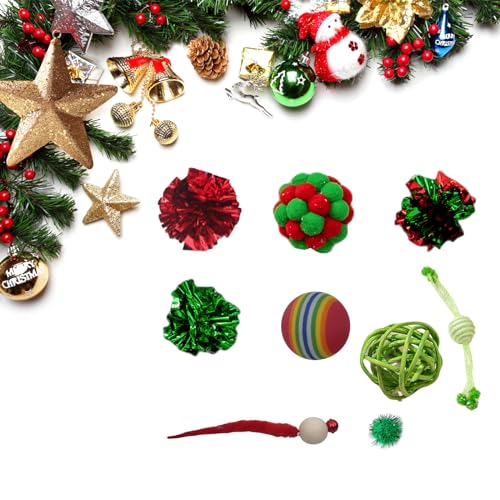 BHFYOB Christmas CatToy Zubehör FurryPompoms RattanMouse Katzenspielzeug Aufsätze Maus BHFYOB Christmas CatToy Zubehör FurryPompoms RattanMouse Katzenspielzeug Aufsätze Maus von BHFYOB
