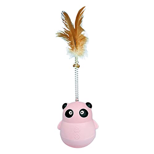 BHFYOB Feather Teaser Interaktives Katzenspielzeug Tumbler Panda Futter Feeder Spielzeug Stimulierender Jagdinstinkt für Katzen Kätzchen BHFYOB Feather Teaser Interaktives Katzenspielzeug Tumbler Panda Futter Feeder Spielzeug Stimulierender Jagdinstinkt für Katzen Kätzchen von BHFYOB