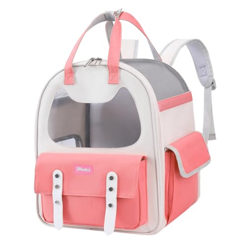 BHFYOB Haustier-Tragerucksack, leicht, für Katze, Hund, tragbar, Kleintierkäfig, Camping, Wandern, Netztasche, Katzen-Reisetasche BHFYOB Haustier-Tragerucksack, leicht, für Katze, Hund, tragbar, Kleintierkäfig, Camping, Wandern, Netztasche, Katzen-Reisetasche von BHFYOB