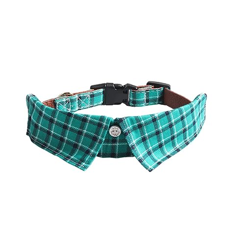 BHFYOB Hundehalsband, kariertes Halstuch, Welpenanzug, Halsband, Halskette, niedliches Mädchen, Hundehalsband BHFYOB Hundehalsband, kariertes Halstuch, Welpenanzug, Halsband, Halskette, niedliches Mädchen, Hundehalsband von BHFYOB