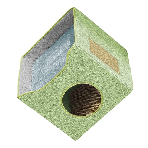 BHFYOB Katzenbett für den Innenbereich, Katze, kleine Hunde, warmes Bett, Haus, Cartoon-Welpenzelt, Bett, Kätzchenhöhle, dickes Kissen, Innenkätzchen BHFYOB Katzenbett für den Innenbereich, Katze, kleine Hunde, warmes Bett, Haus, Cartoon-Welpenzelt, Bett, Kätzchenhöhle, dickes Kissen, Innenkätzchen von BHFYOB