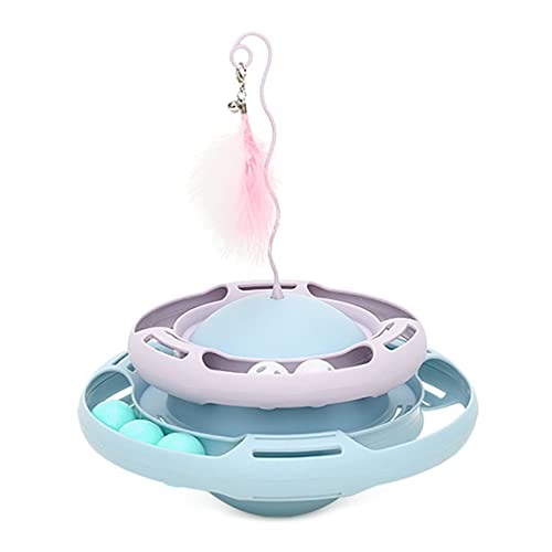 BHFYOB Katzenfederspielzeug Kätzchen Roller Track Bälle Katzenspielzeug Tumbler Bälle Interaktives Katzenspielzeug Indoor Plattenspieler Spielzeug für Langeweile Katze BHFYOB Katzenfederspielzeug Kätzchen Roller Track Bälle Katzenspielzeug Tumbler Bälle Interaktives Katzenspielzeug Indoor Plattenspieler Spielzeug für Langeweile Katze von BHFYOB