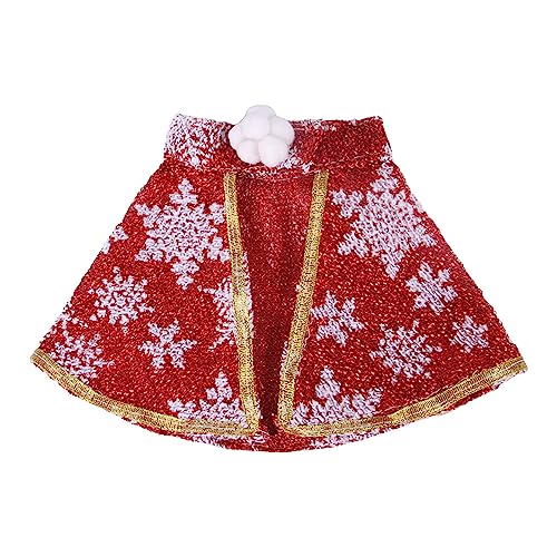 BHFYOB Weihnachtlicher Haustierumhang für Hunde und Katzen, Verkleidungszubehör, Winter, Karneval, Umhang, Haustierfotografie-Zubehör BHFYOB Weihnachtlicher Haustierumhang für Hunde und Katzen, Verkleidungszubehör, Winter, Karneval, Umhang, Haustierfotografie-Zubehör von BHFYOB