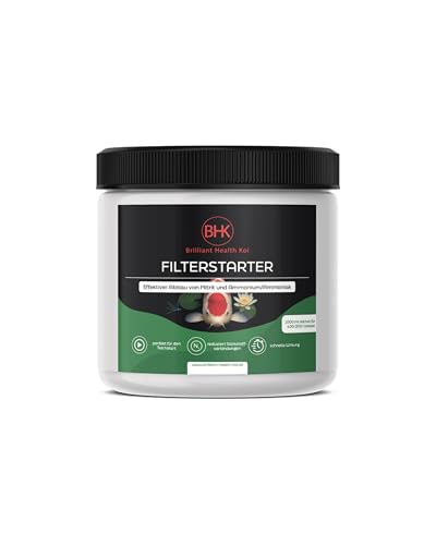 BHK - Filterstarter 1000ml – Starterbakterien Teich für klares Wasser – Teichklärer & Filterbakterien – Teichbakterien für Gartenteich, Fischteich & Koiteich – Teichpflege BHK - Filterstarter 1000ml – Starterbakterien Teich für klares Wasser – Teichklärer & Filterbakterien – Teichbakterien für Gartenteich, Fischteich & Koiteich – Teichpflege von BHK