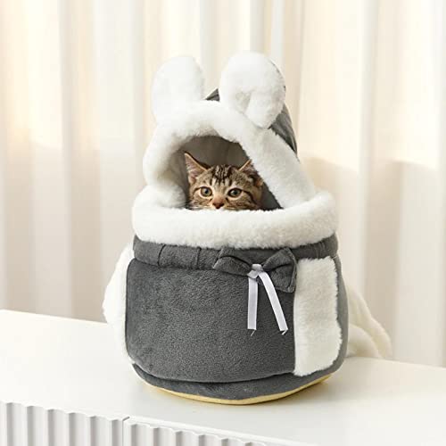 BICHONG Haustier-Tragetasche für kleine Katzen, Hunde, Rucksack, Winter, warm, weich, Plüsch, für Haustiere, Käfig, Spazierengehen, Outdoor, Reisen BICHONG Haustier-Tragetasche für kleine Katzen, Hunde, Rucksack, Winter, warm, weich, Plüsch, für Haustiere, Käfig, Spazierengehen, Outdoor, Reisen von BICHONG